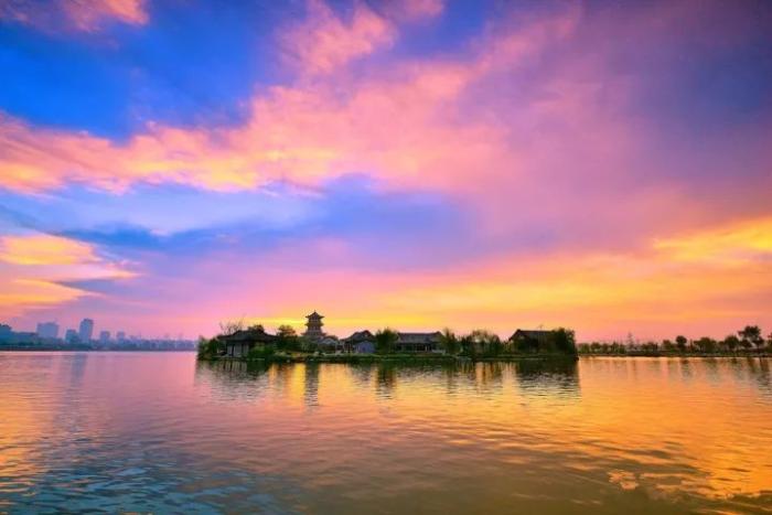 東昌湖夕照